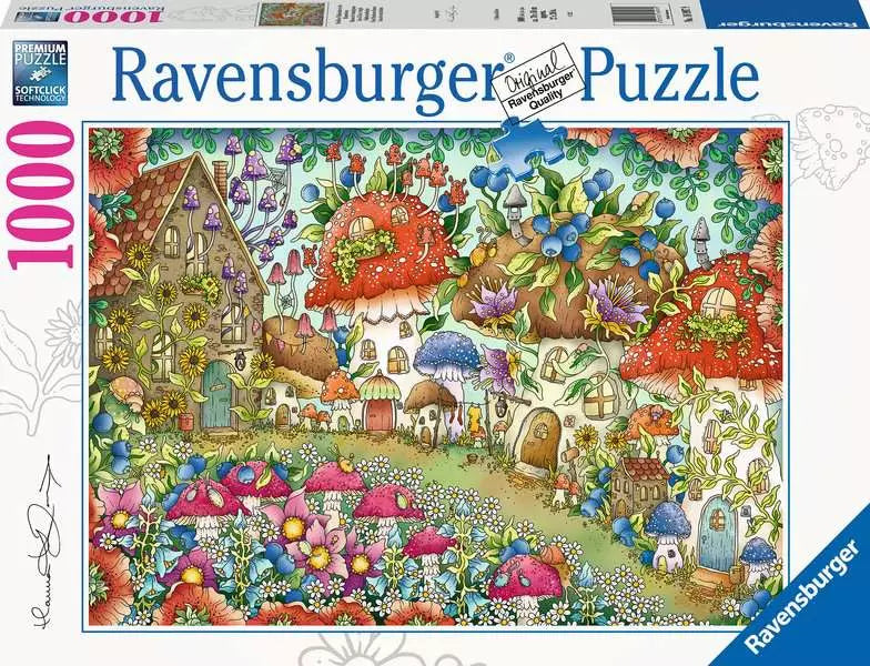 Ravensburger - Floral Mushroom Houses 1000 Piece