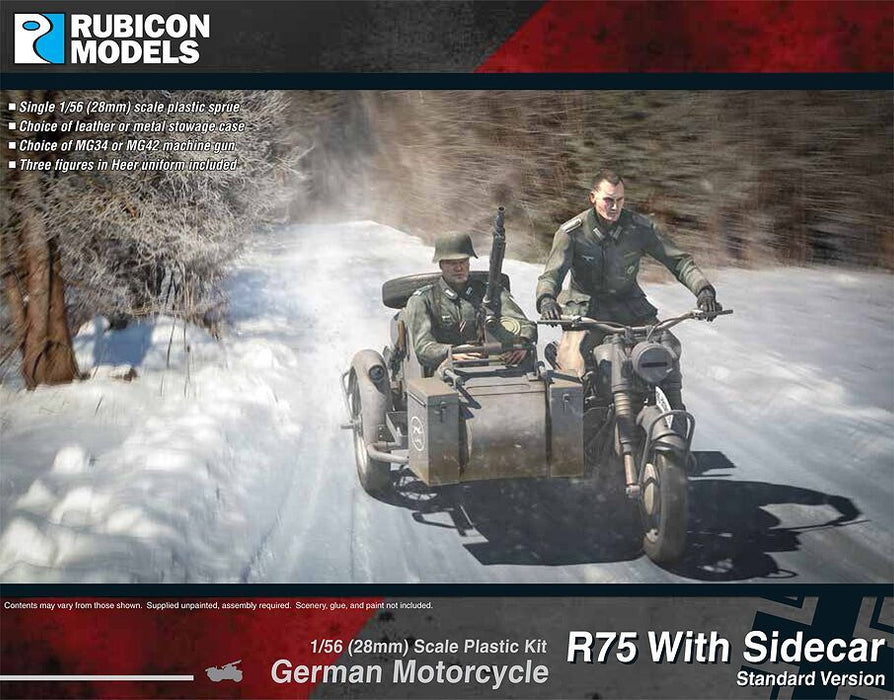German R75 Motorcycle w Sidecar - ETO