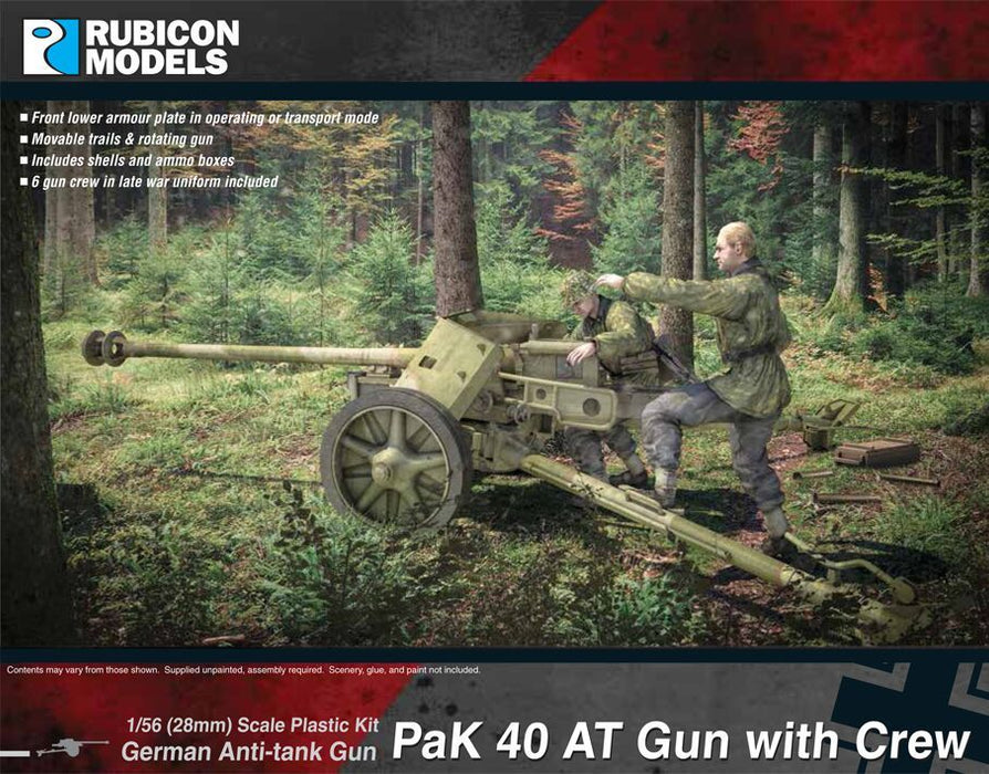 German PaK 40 AT Gun with Crew