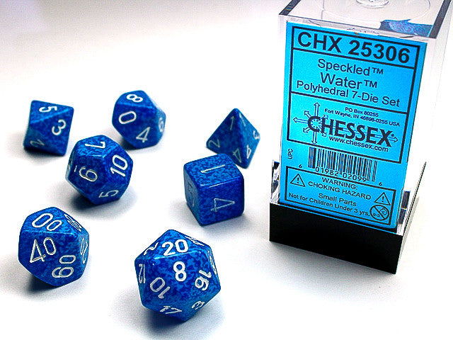 Chessex: Polyhedral 7-Die Set Speckled Water