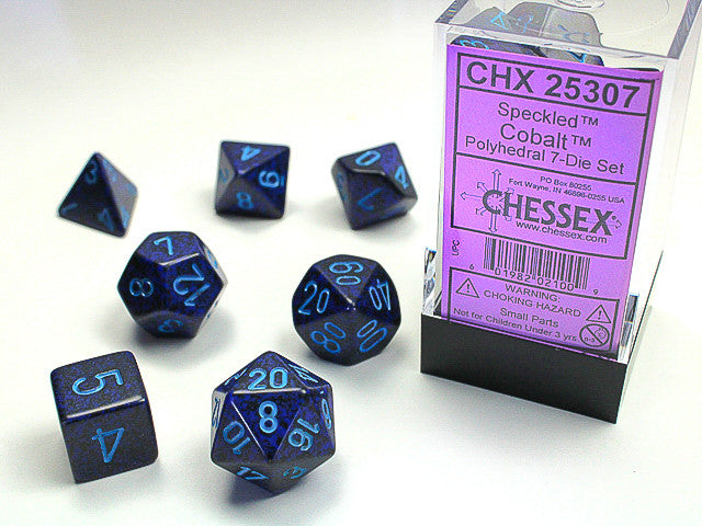 Chessex: Polyhedral 7-Die Set Speckled Cobalt