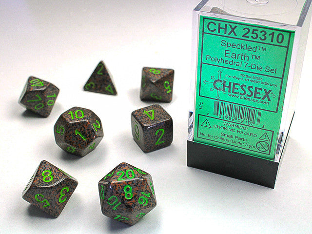 Chessex: Polyhedral 7-Die Set Speckled Earth