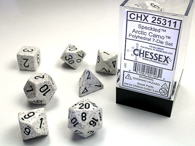 Chessex: Polyhedral 7-Die Set Speckled Arctic Camo