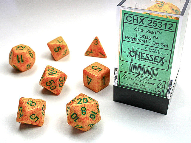 Chessex: Polyhedral 7-Die Set Speckled Lotus