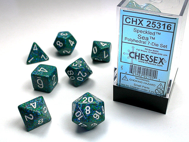 Chessex: Polyhedral 7-Die Set Speckled Sea