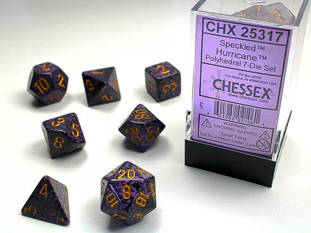 Chessex: Polyhedral 7-Die Set Speckled Hurricane