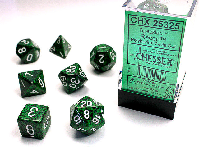 Chessex: Polyhedral 7-Die Set Speckled Recon