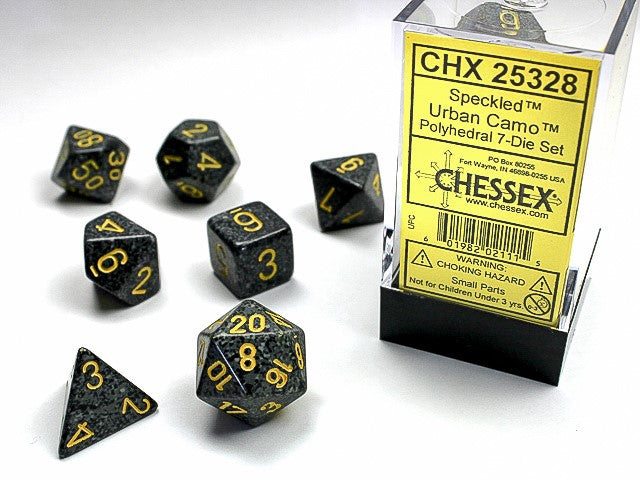 Chessex: Polyhedral 7-Die Set Speckled Urban Camo