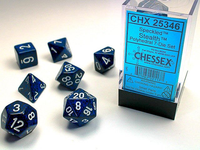 Chessex: Polyhedral 7-Die Set Speckled Stealth