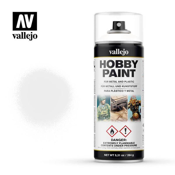Vallejo 28010 Aerosol White Primer 400ml Hobby Spray Paint