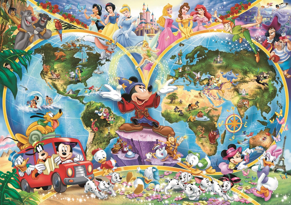 Ravensburger - Disneys World Map Puzzle 1000 pieces — Arkhaven Games ...