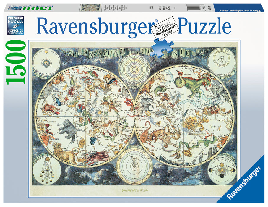 Ravensburger - World Map of Fantastic Beasts 1500 pieces