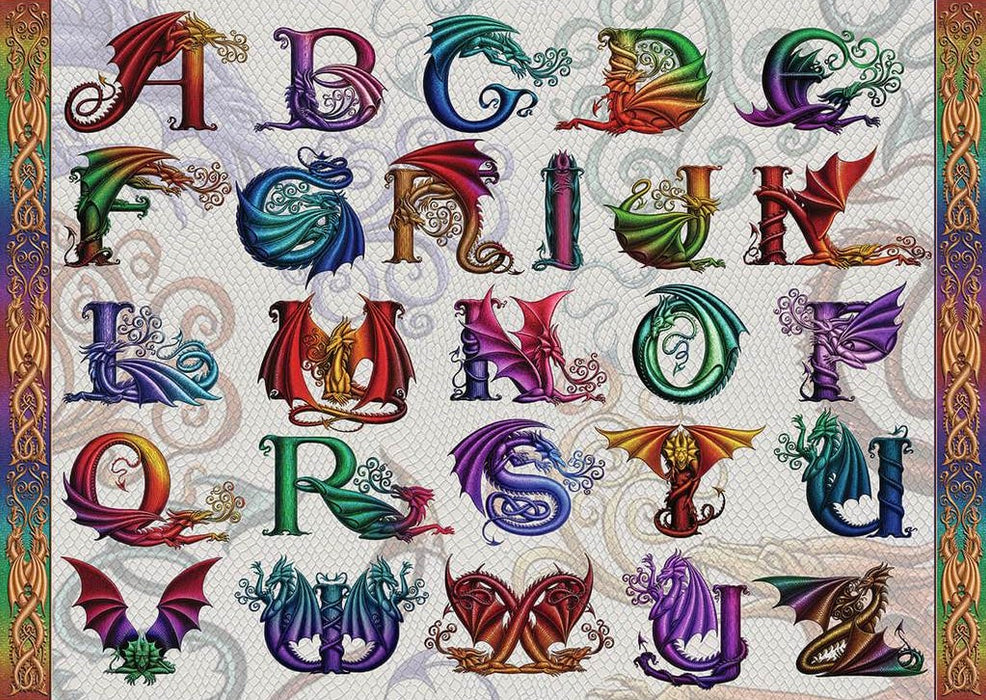Ravensburger - Dragon Alphabet Puzzle 1000 pieces