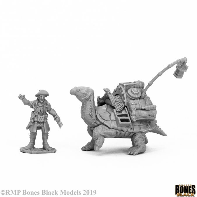 Reaper: Bones Black: Dreadmere Pack Tortoise & Drayman