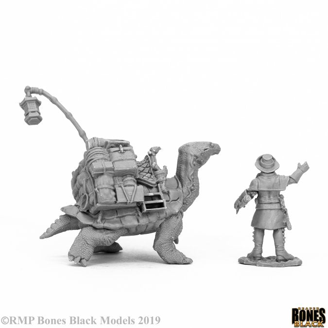 Reaper: Bones Black: Dreadmere Pack Tortoise & Drayman