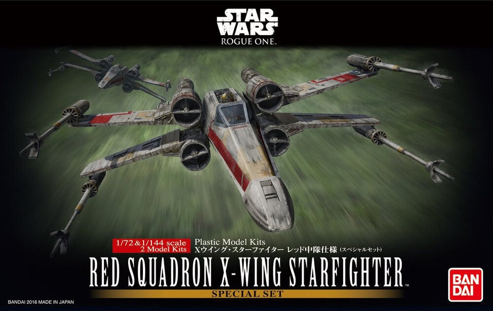 Bandai 1/72 & 1/144 RED SQUADRON X-WING STARFIGHTER SPECIAL SET