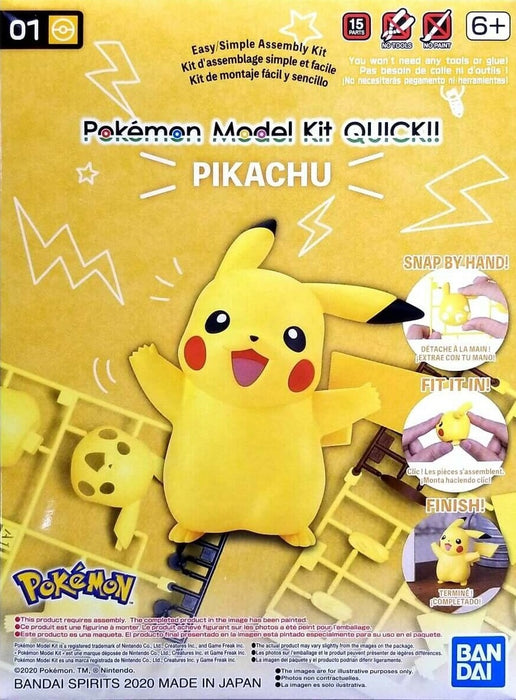 Bandai Pokemon Model Kit Quick!! 01 PIKACHU