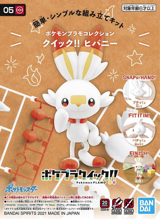 Bandai Pokemon Model Kit Quick!! 05 SCORBUNNY