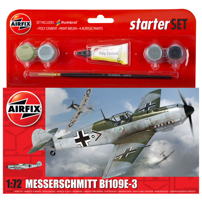 Airfix 1:72 Messerschmitt BF-109E Starter Set
