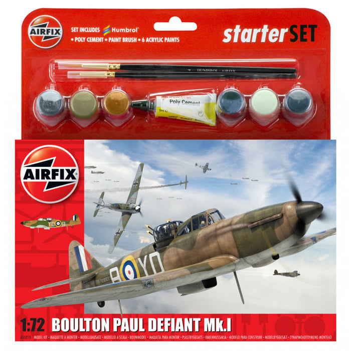 Airfix 1:72 Boulton Paul Defiant Starter Set