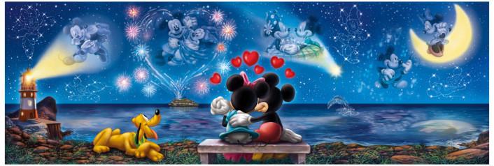 Clementoni Disney Mickey and Minnie Panorama Puzzle 1000 pieces