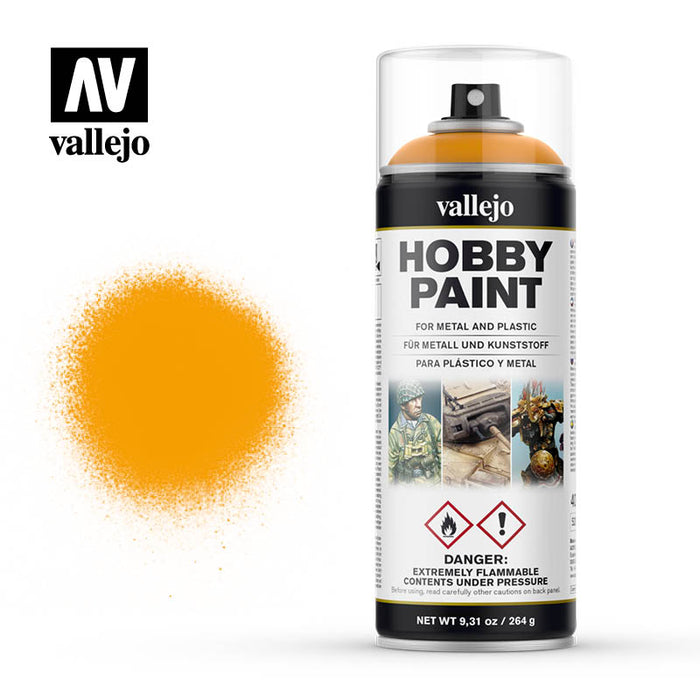 Vallejo 28018 Aerosol Sun Yellow 400ml Hobby Spray Paint