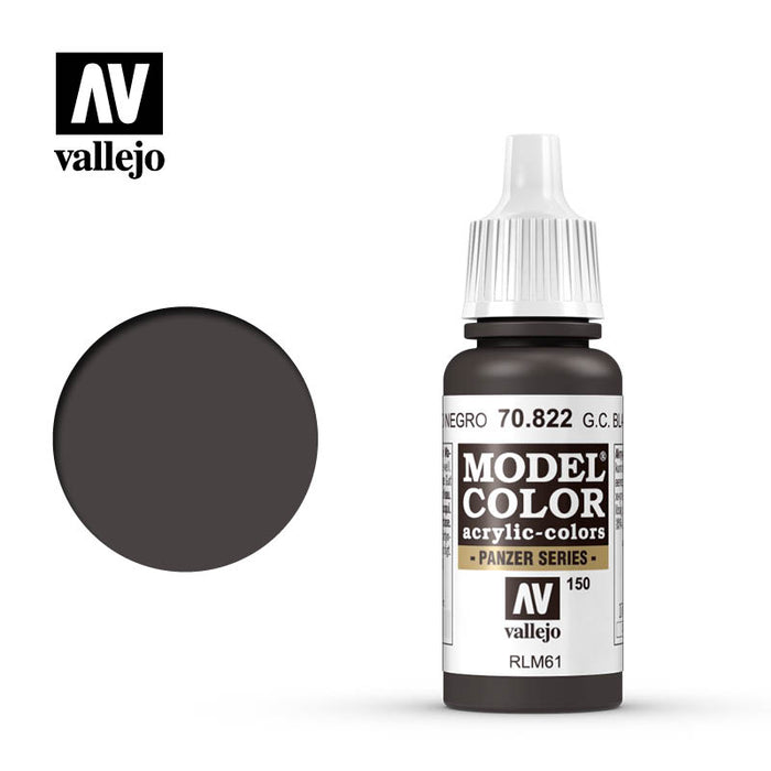 Vallejo 70822 Model Colour German Cam Black Brown 17ml Acrylic Paint