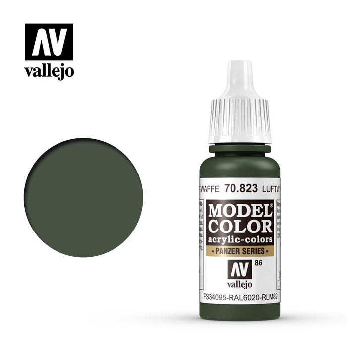 Vallejo 70823 Model Colour Luftwaffe Cam Green 17ml Acrylic Paint