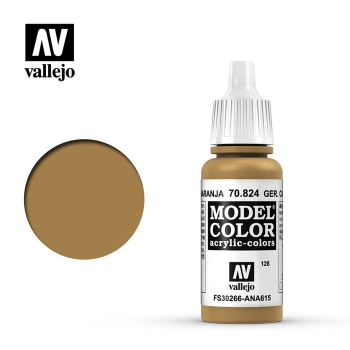 Vallejo 70824 Model Colour German Cam Orange Ochre 17ml Acrylic Paint