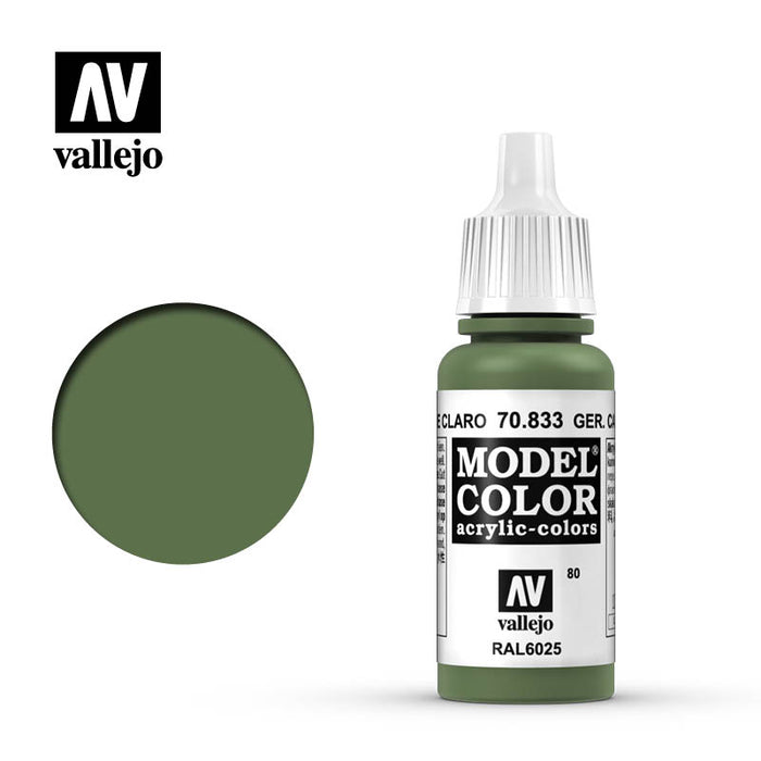 Vallejo 70833 Model Colour German Cam Light Green 17ml Acrylic Paint