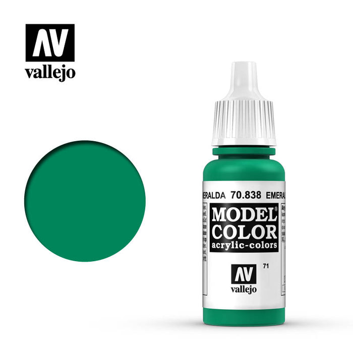 Vallejo 70838 Model Colour Emerald 17ml Acrylic Paint