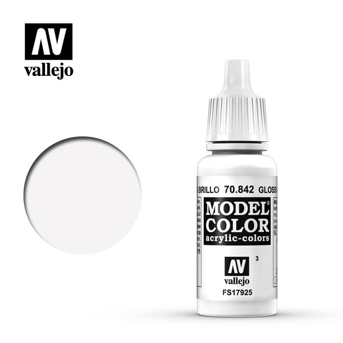 Vallejo 70842 Model Colour Gloss White 17ml Acrylic Paint