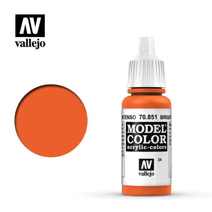 Vallejo 70851 Model Colour Bright Orange 17ml Acrylic Paint
