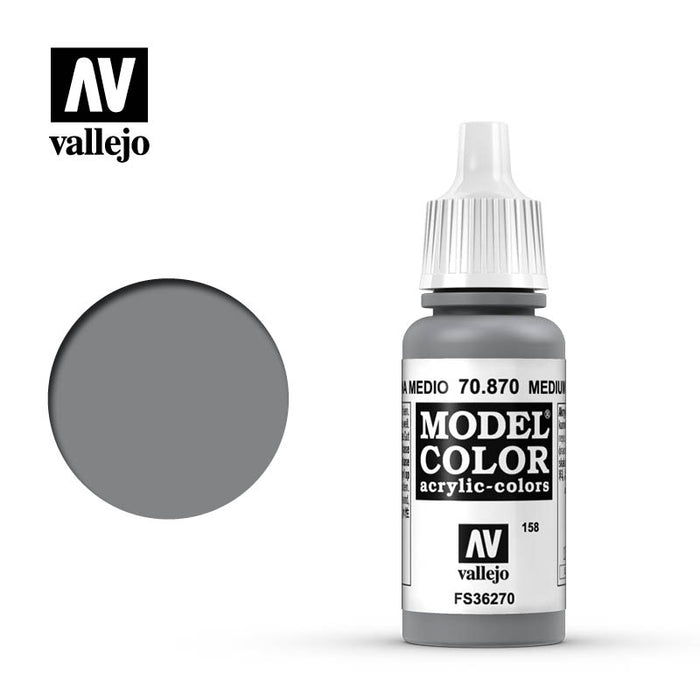 Vallejo 70870 Model Colour Medium Sea Grey 17ml Acrylic Paint