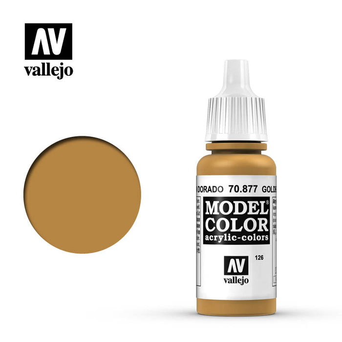 Vallejo 70877 Model Colour Goldbrown 17ml Acrylic Paint