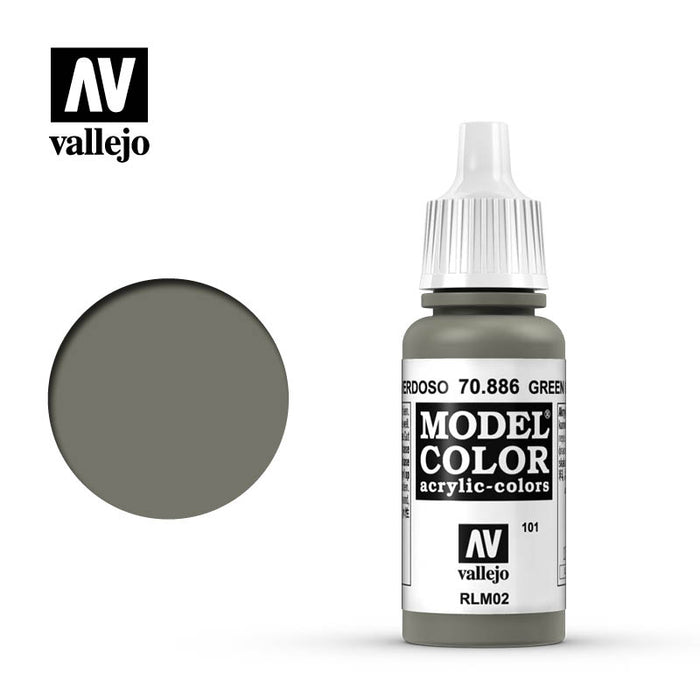 Vallejo 70886 Model Colour Green Grey 17ml Acrylic Paint