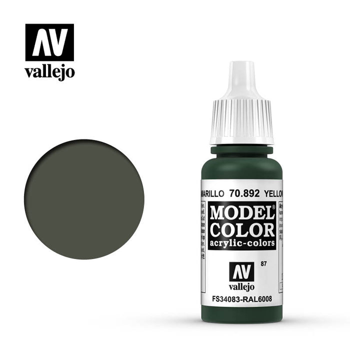 Vallejo 70892 Model Colour Yellow Olive 17ml Acrylic Paint