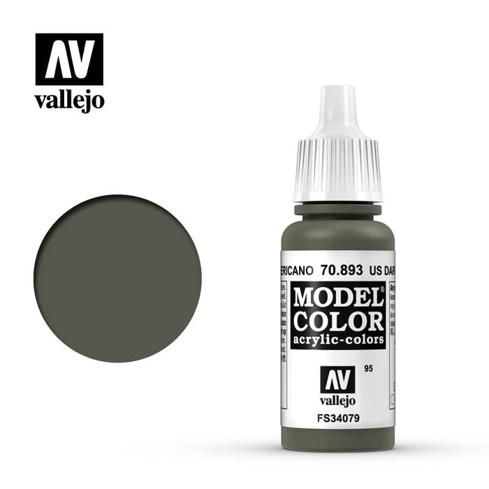 Vallejo 70893 Model Colour Us Dark Green 17ml Acrylic Paint