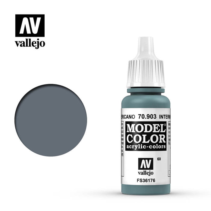 Vallejo 70903 Model Colour Intermediate Blue 17ml Acrylic Paint
