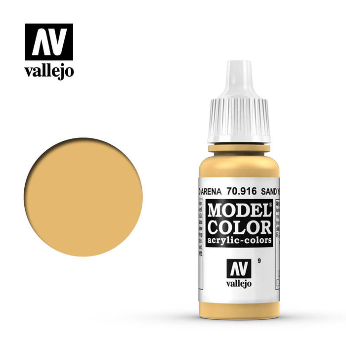 Vallejo 70916 Model Colour Sand Yellow 17ml Acrylic Paint