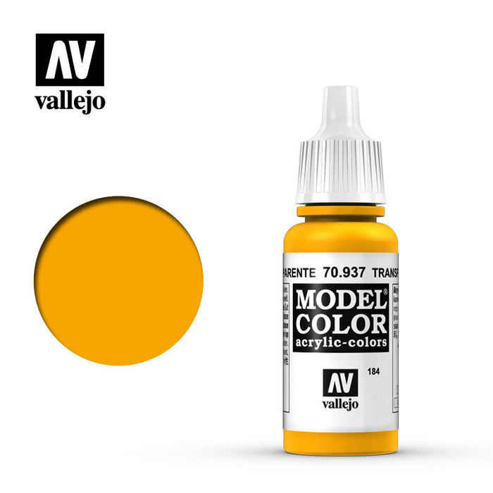 Vallejo 70937 Model Colour Transparent Yellow 17ml Acrylic Paint