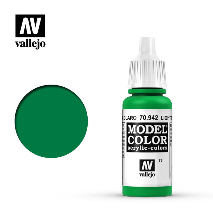 Vallejo 70942 Model Colour Light Green 17ml Acrylic Paint