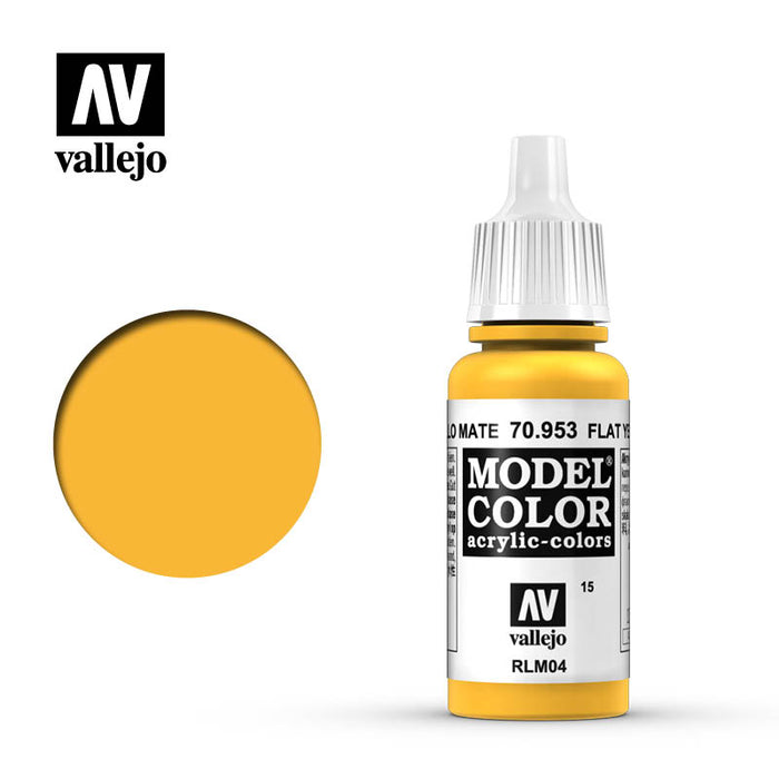 Vallejo 70953 Model Colour Flat Yellow 17ml Acrylic Paint