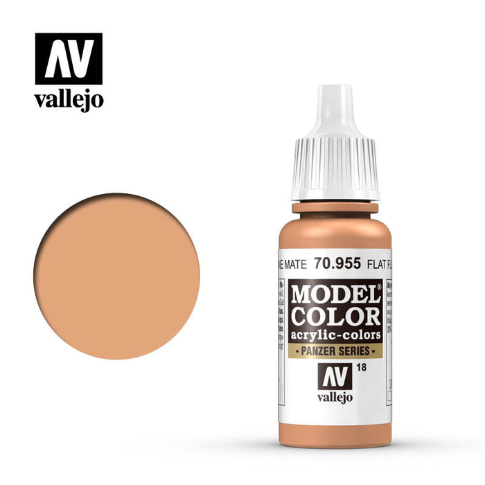 Vallejo 70955 Model Colour Flat Flesh 17ml Acrylic Paint