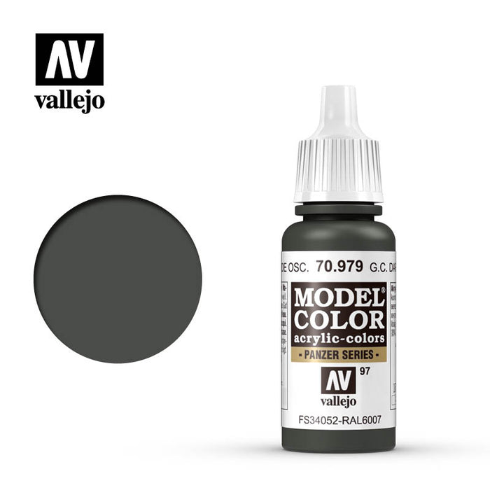 Vallejo 70979 Model Colour German Cam Dark Green 17ml Acrylic Paint