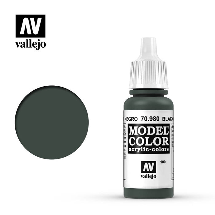 Vallejo 70980 Model Colour Black Green 17ml Acrylic Paint