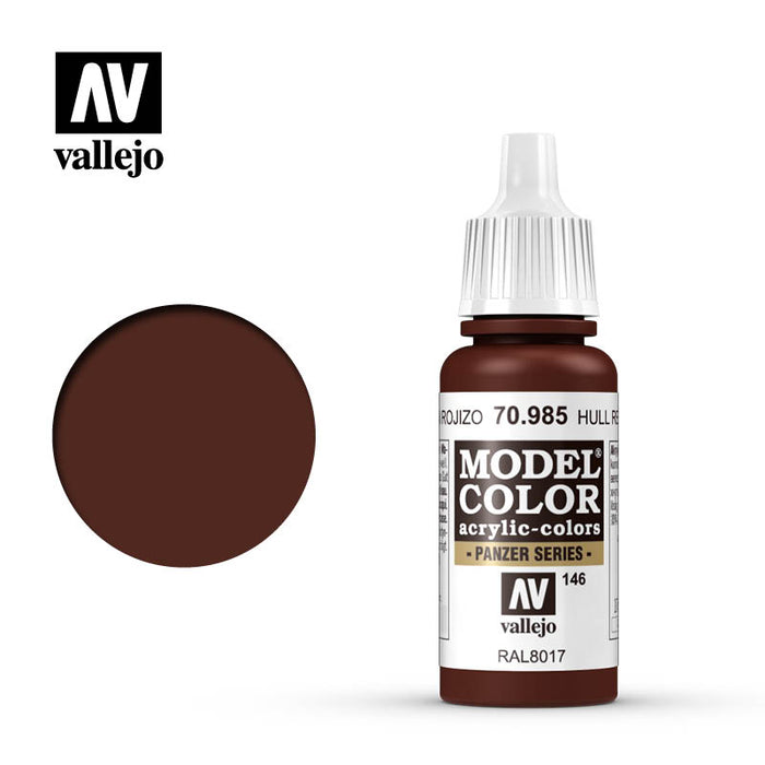 Vallejo 70985 Model Colour Hull Red 17ml Acrylic Paint