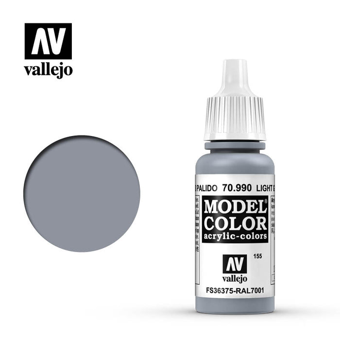 Vallejo 70990 Model Colour Light Grey 17ml Acrylic Paint