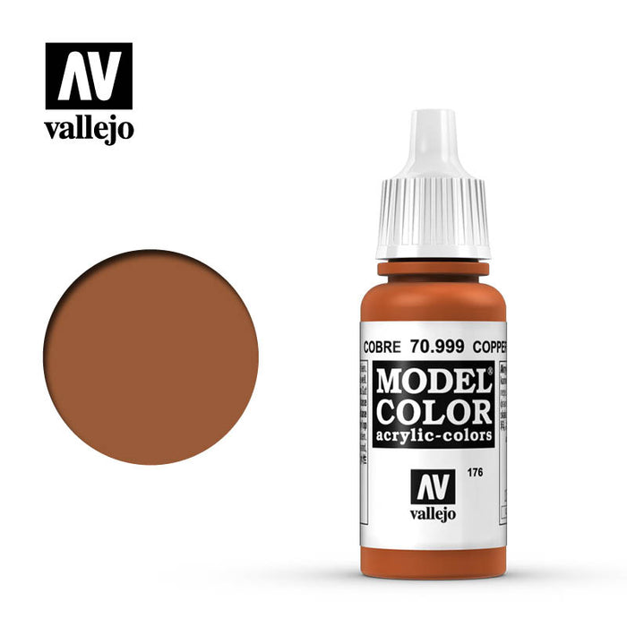 Vallejo 70999 Model Colour Metallic Copper 17ml Acrylic Paint