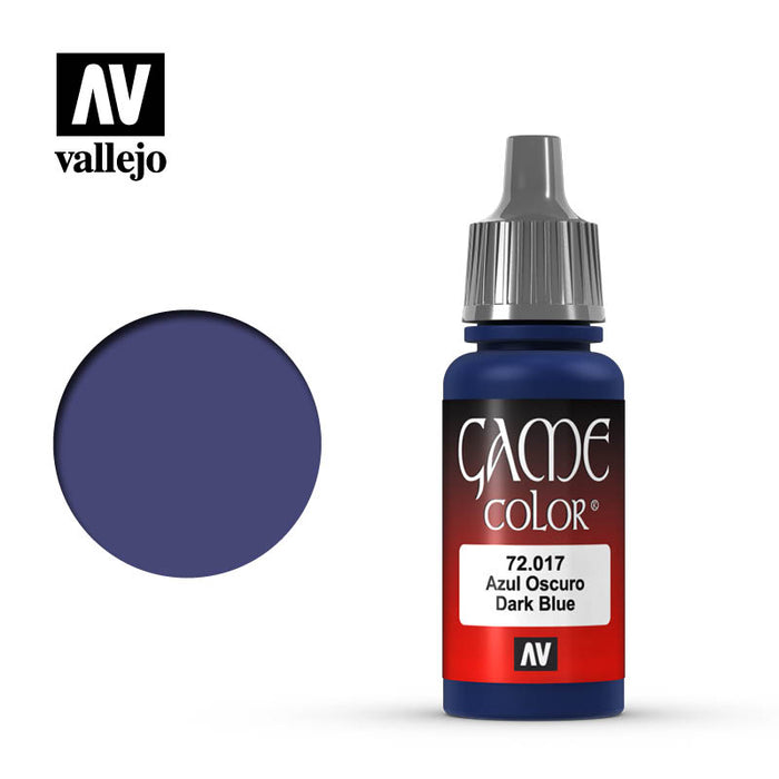 Vallejo 72017 Game Colour Dark Blue 17ml Acrylic Paint